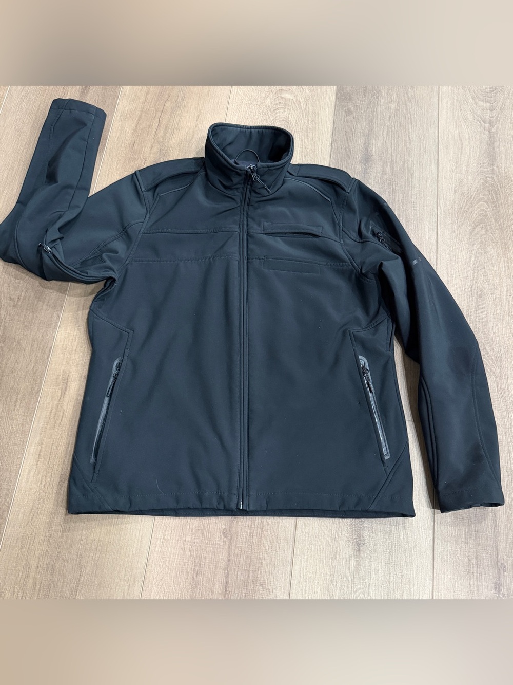 Karbon Aviator 2 Jacket Mens XL Soft Shell Black Full Zip Up Ski Snow Dad KR502